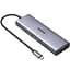 Док-станція USB3.1 Type-C - HDMI 60Hz/VGA/USB 3.0х3/RJ45/SD/TF/PD 100W 9-in-1 CM498 Ugreen (15600) - мініатюра 1