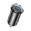 Адаптер автомобільний JOYROOM Mini dual-port ring-pull fast car charger C-A45 1USB і 1Type-c 5A20W - мініатюра 1