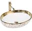 Умивальник Rea Margot 52x40 white/gold (REA-U9650) - мініатюра 1