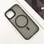 TPU+PC чохол Blueo Skin Friendly Frosted with MagSafe для Apple iPhone 15 (6.1) Чорний / Black - мініатюра 3