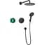 Душова система прихованого монтажу Hansgrohe Raindance S 240 1jet ShowerSelect S з термостатом Matt Black 27959670, Чорний матовий - мініатюра 1