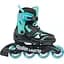 Ролики Rollerblade Microblade 28-32 Black/Light blue (1012-86B0751530-NK02-28-32) - мініатюра 2