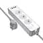 Подовжувач Borofone BAC9 Power PD20W (3USB-A/1C/3xSocket) (2m) White - мініатюра 1