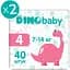 Набор подгузников Dino Baby 4 (7-14 кг) 80 шт. (2 упаковки по 40 шт.) - миниатюра 2