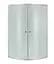 Душова кабіна Lidz Latwa SC80x80.SAT.MID.FR, півкругла, скло Frost 4 мм без піддону - мініатюра 1