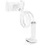 Регулируемая подставка для телефона/планшета Hoco HD10 Bamboo lazy stand White - миниатюра 3
