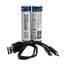 Акумулятор 18650 Keeppower 3500 mAh з microUSB (синій з білим) - мініатюра 7