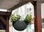 Горщик для рослин Keter Rattan hanging sphere з ланцюжком сірий (7290106924499) - мініатюра 6