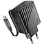 СЗУ Hoco N57 Full PD20W with retractable cable Type-C (2USB-C) Black - миниатюра 3