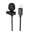 Мікрофон петличний Hoco L14 Lightning (2m) Black - мініатюра 1