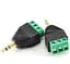 CablesOnline 3,5 мм (1/8 дюйма) Стерео штекер до AV 3-гвинтовий клемний блок Balum Connector 3,5 мм 1 шт Чорний дріт З'єднувач - мініатюра 2
