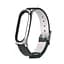 Шкіряний ремінець MiJobs для фітнес-браслета Xiaomi Mi Band 7 Type C чорний, тримач - сріблястий - мініатюра 2