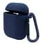 Чехол для наушников Apple AirPods Silicone Case with carbine [Midnight Blue] [39574] - миниатюра 4