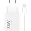 Мережевий зарядний пристрій Xiaomi Mi 33W Charging Combo + Cable USB-A - USB-C White (BHR9956EU) [137228] - мініатюра 1