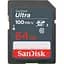 Карта пам'яті SanDisk 64GB SDXC class 10 UHS-1 (SDSDUNR-064G-GN3IN) - мініатюра 1