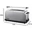 Тостер Russell Hobbs Oxford 1600 Вт сріблястий (23610-56) - мініатюра 3