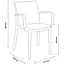Стілець садовий пластиковий Bica Verona armchair коричневий - мініатюра 4
