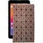 Чехол StatusCASE из экокожи для планшета Prestigio MultiPad Wize 4137 4G Коричневый ромб - миниатюра 1