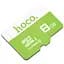 Карта пам'яті Hoco microSDHC Class 10 - 8GB без адаптера Green - мініатюра 1