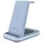 Зарядное устройство Canyon WS-304 Foldable 3in1 Wireless charger Blue (CNS-WCS304BL) - миниатюра 1