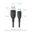 Кабель Vention USB 2.0 A Male to C Male 3A Cable 1M Black Flexible PVC Type (CWABF) - миниатюра 3