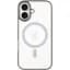 TPU+PC чохол Blueo Skin Friendly Frosted with MagSafe для Apple iPhone 16 (6.1) Сірий / Grey - мініатюра 1