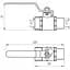 Кран кульовий прямий Q Professional 1/2″ ЗВ КР PN40 QP152 - мініатюра 4