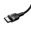 Кабель Baseus Cafule Metal USB-C to USB-C 100W 2m Gray/Black (CATKLF-ALG1) [75256] - мініатюра 3