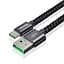 Кабель Baseus Double Fast Charging Cable USB to Type-C 5A 1m CATKC-A01 Black - мініатюра 2