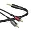 Готовий аудіо кабель miniJack 3,5 Stereo - 2xRCA Borofone BL-11 1,5m - мініатюра 1