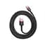 Кабель Baseus Cafule USB to Type-C 0.5m Red/Black (CATKLF-D91) - мініатюра 3