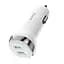 Адаптер автомобильный HOCO Superior dual port car charger Z40 зарядный 2 порта белое - миниатюра 1