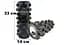 Массажный ролик EasyFit Grid Roller PRO 33 см Черный - миниатюра 2