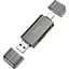 Адаптер перехідник Hoco HB39 USB/Type-C 3.0 сірий - мініатюра 1