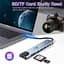 Хаб USB type C HUB 8 in 1 PD100W 4K 30 Гц RJ45 USB 3.0 10 Гб/с - мініатюра 9
