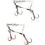 Оснастка Savage Gear Carbon49 Corkscrew Stinger 2x#3/0 31kg (2 шт/уп.) - миниатюра 1