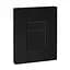 Панель змиву пластикова Koer KT-0607-05 157x198x3mm, кнопка квадратна KR5346, Чорний матовий - мініатюра 1