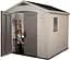 Садовый домик Keter Factor 8x8 пластиковый серо-коричневый - миниатюра 2