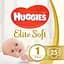Набор подгузников Huggies Elite Soft 1 (3-5 кг), 100 шт. (4 уп. по 25 шт.) - миниатюра 1