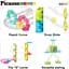 Конструктор магнитный Picasso Tiles Mini Diamond Marble Run Track Set 60 деталей (PTMG60) - миниатюра 3