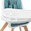Стільчик для годування Kinderkraft Tixi Turquoise блакитний (00-00158724) - мініатюра 10