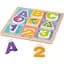 Дерев'яний формовий пазл Melissa&Doug Букви/Цифри, 9 елементів (MD1899) - мініатюра 1