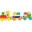 Дерев'яний поїзд Viga Toys Кольорові кубики (51610) - мініатюра 1