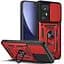 Ударостійкий чохол Camshield Serge Ring Xiaomi 12 Lite Червоний, TPU+PC, Шторка на камеру - мініатюра 1