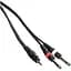 Готовий аудіокабель Jack 3.5 stereo — 2xJack 6.3 mono BIG YC005 1.5 м - мініатюра 1