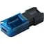 USB Flash Kingston 64GB USB 3.2 Data Traveler 80M Type-C Black/Blue, Retail - мініатюра 2