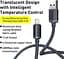 Кабель Baseus Crystal Shine Series Fast Charging Data Cable USB to iP 2.4 A 2 m Black (CAJY000101) - мініатюра 2