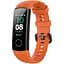 Силиконовый ремешок Primo для фитнес-браслета Huawei Honor Band 4/5 Orange - миниатюра 1