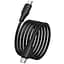 Дата кабель Hoco X124 Bien silicone Type-C to Type-C 60W (1m) Black - мініатюра 4