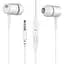 Навушники Biva HF-08 Wirred Earphones White - мініатюра 1